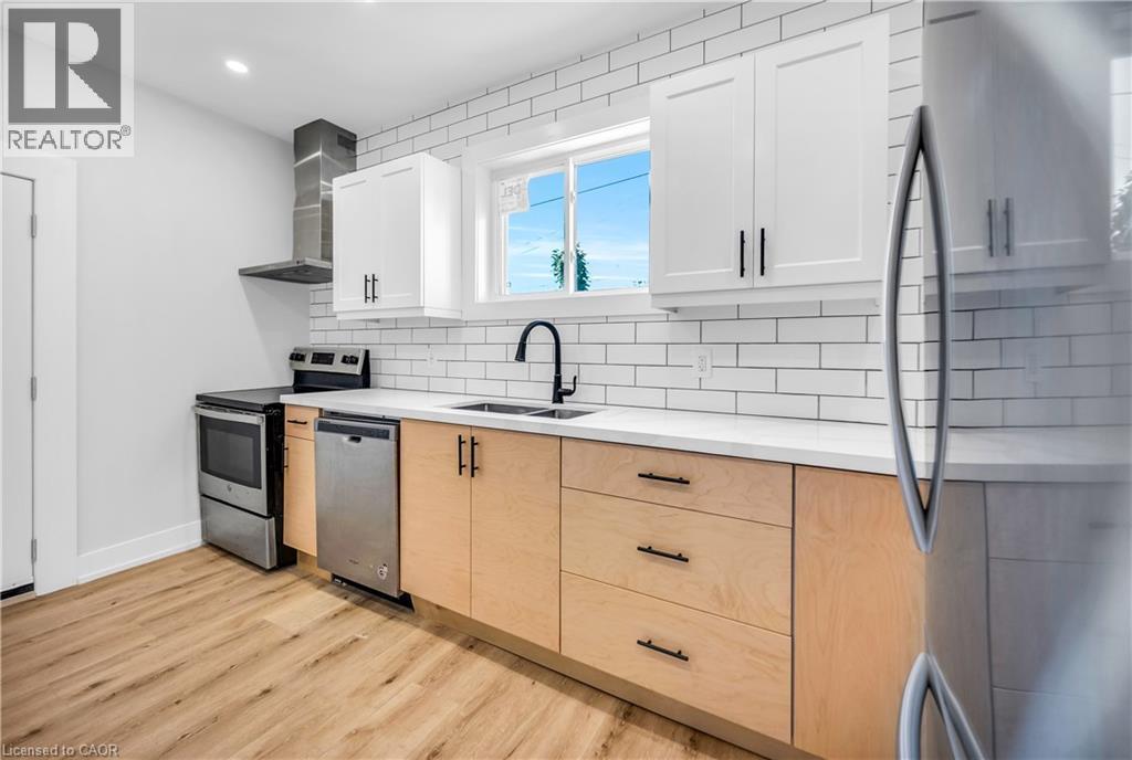 262 Robert Street, Hamilton, ON - Indoor Photo Showing Kitchen With Double Sink