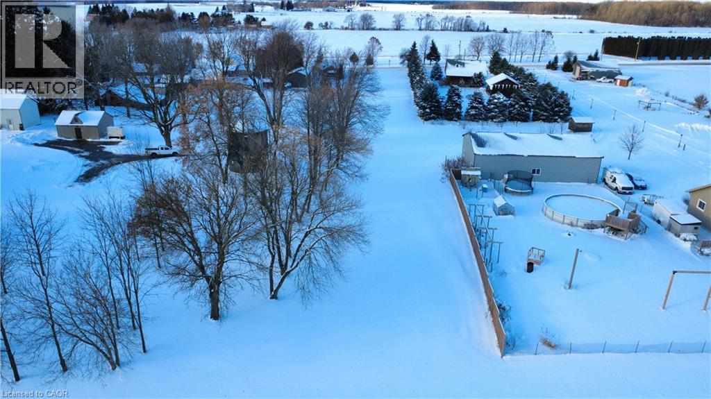 View of snowy aerial view - 923280 Road 92, Lakeside, ON