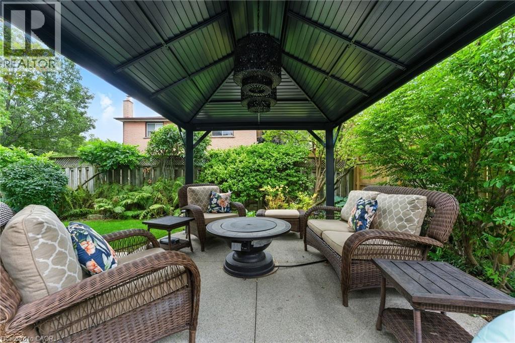 View of patio with outdoor lounge area - 3 Atkins Drive, Hamilton, ON - Outdoor With Deck Patio Veranda With Exterior
