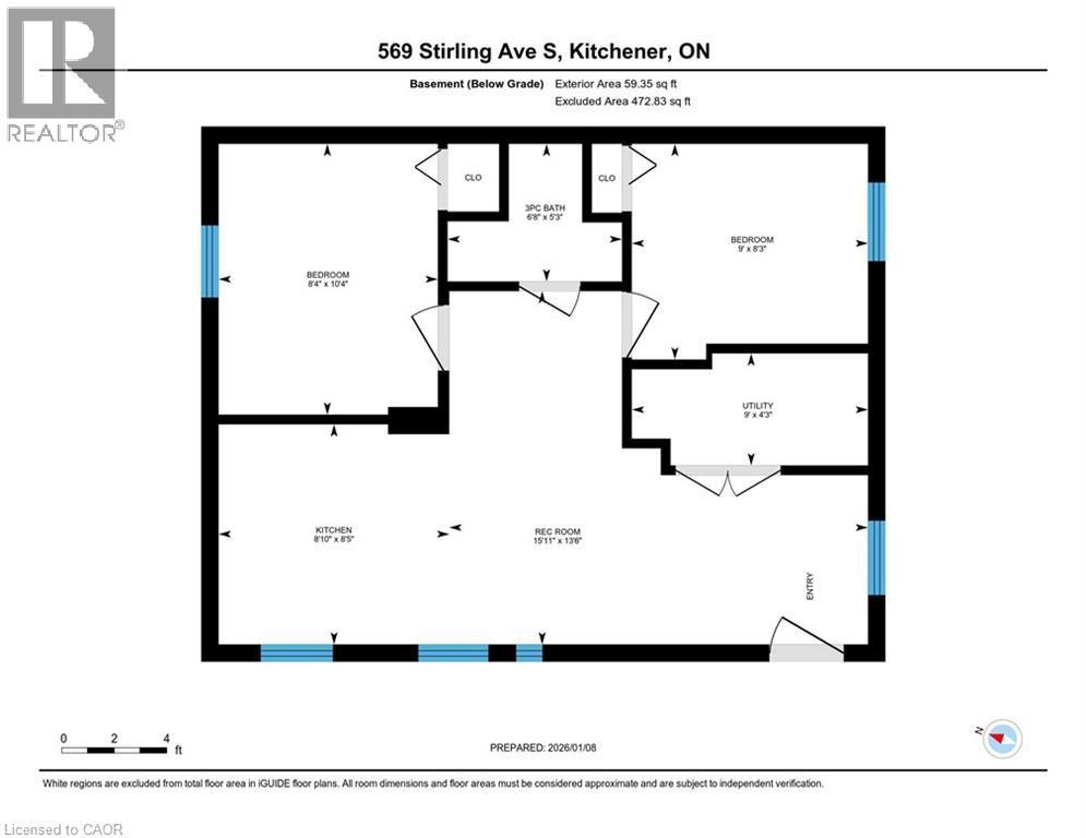View of floor plan / room layout - 569 Stirling Avenue S, Kitchener, ON - Other