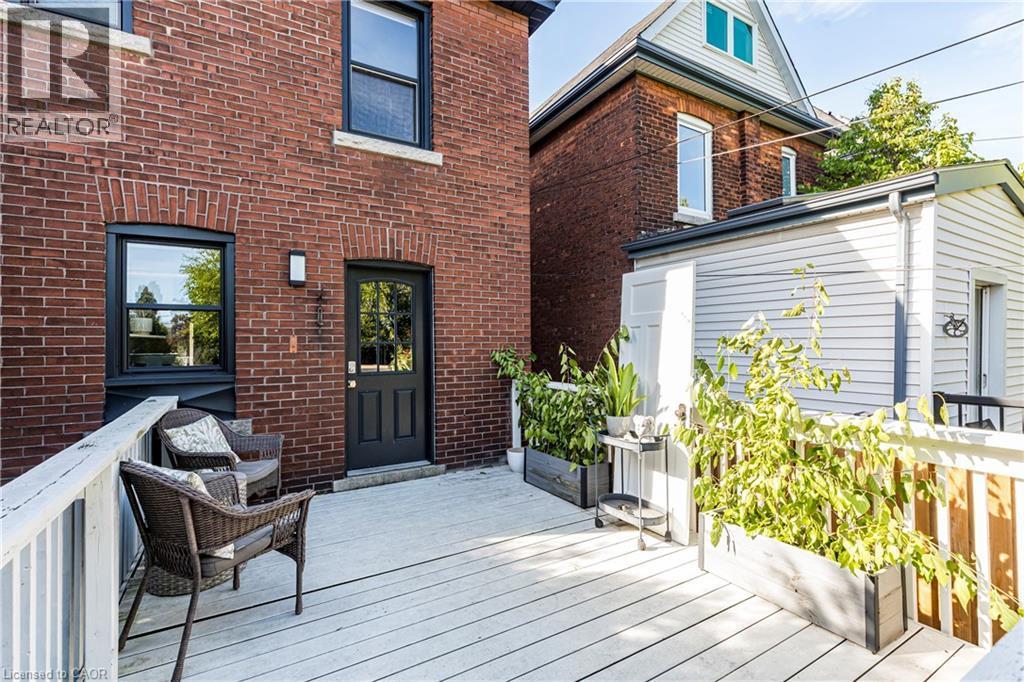 View of deck - 58 Chatham Street, Hamilton, ON - Outdoor With Deck Patio Veranda With Exterior