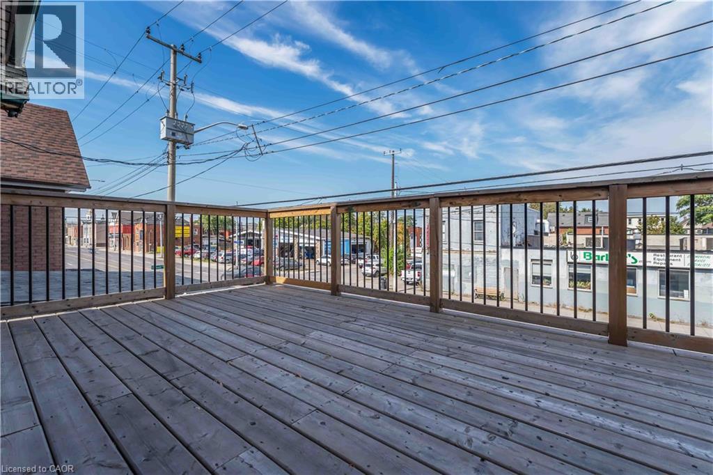 View of wooden terrace - 934 Barton Street E Unit# 2, Hamilton, ON - Outdoor