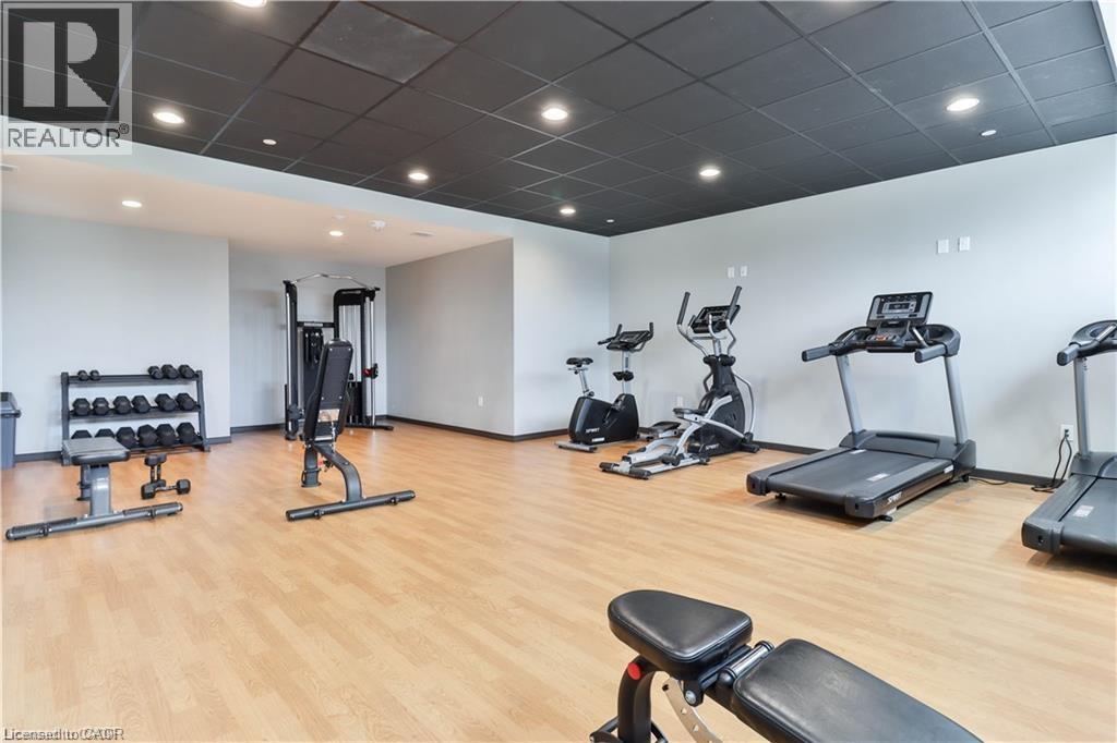 108 Garment Street Unit# 708, Kitchener, ON - Indoor Photo Showing Gym Room