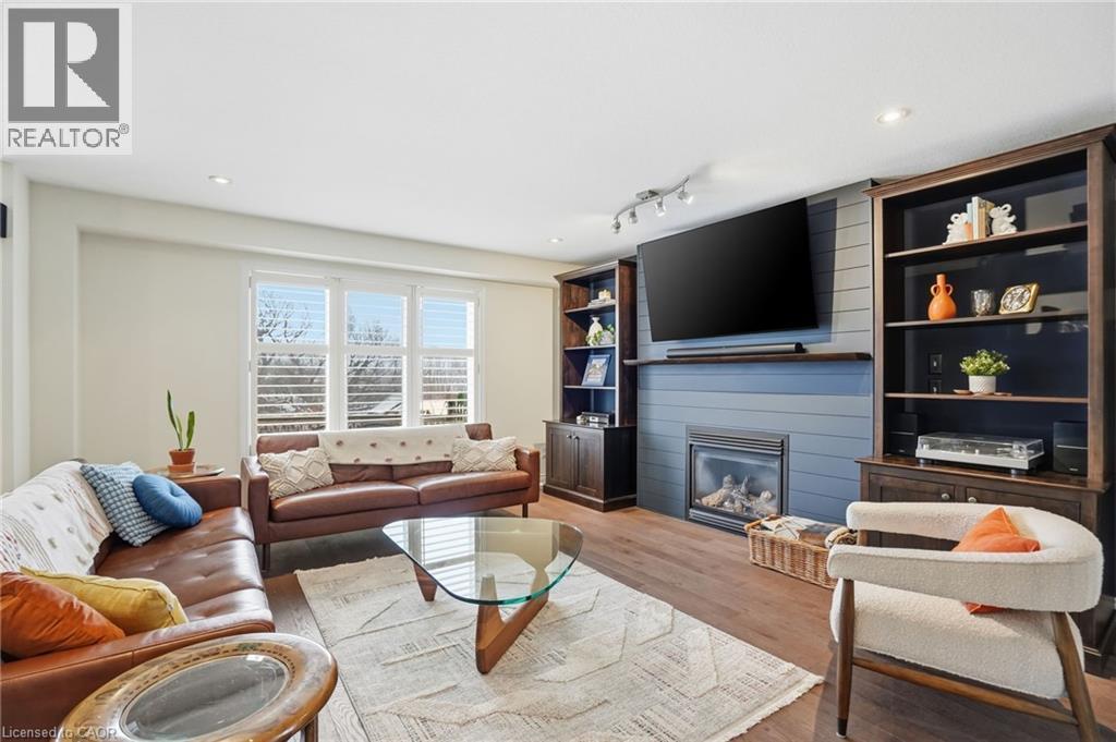 75 Etherington Crescent, Binbrook, ON - Indoor Photo Showing Living Room With Fireplace