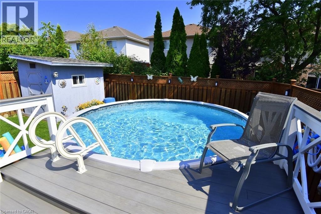 11 Jacqueline Boulevard, Hamilton, ON - Outdoor With Above Ground Pool With Deck Patio Veranda