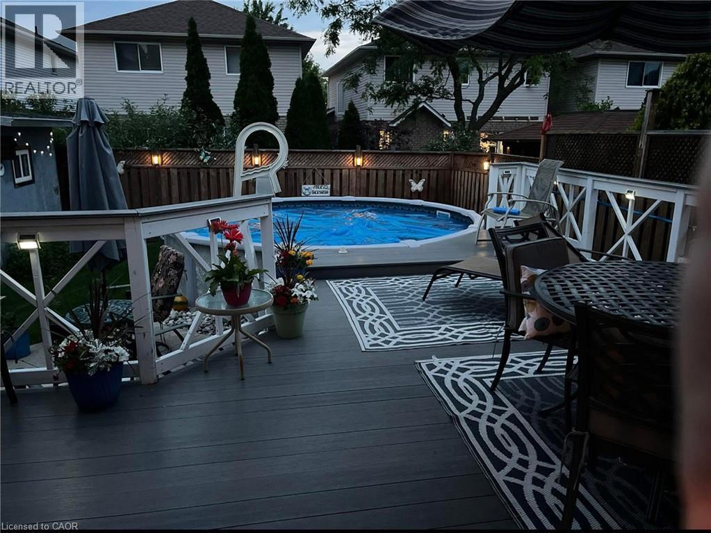 11 Jacqueline Boulevard, Hamilton, ON - Outdoor With Above Ground Pool With Deck Patio Veranda