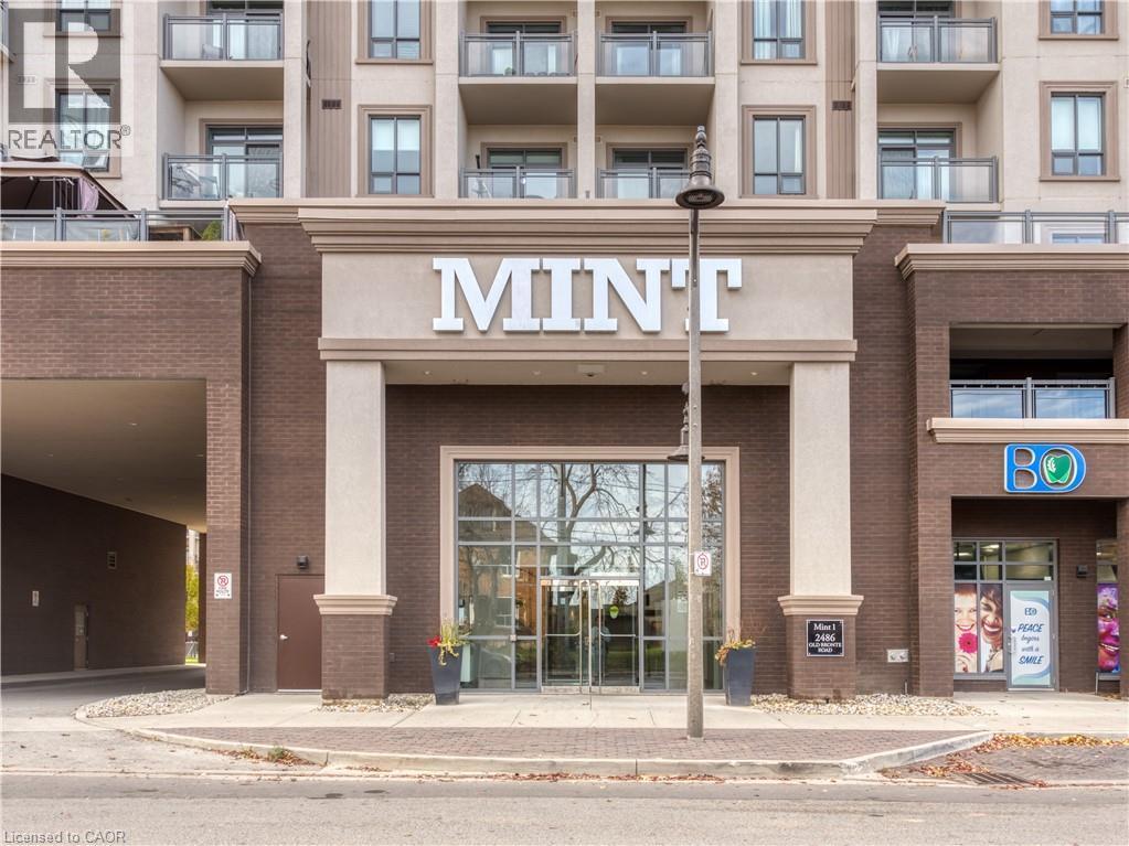 2486 Old Bronte Road Unit# 520, Oakville, ON - Outdoor With Balcony With Facade
