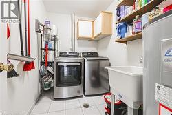 Spacious laundry room with extra storage -