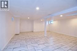 Basement with recessed lighting -