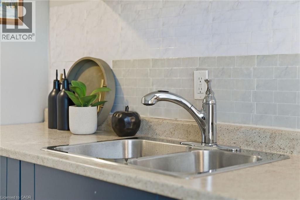 13 Bruce Street, Hamilton, ON - Indoor Photo Showing Kitchen With Double Sink
