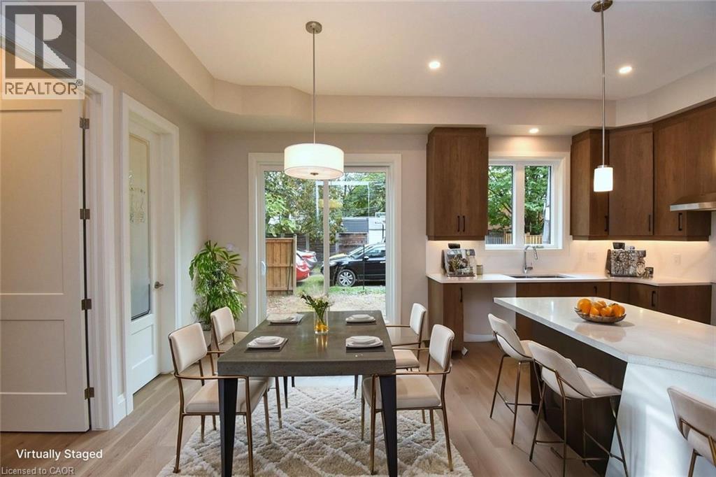 Dining Area (Virtually Staged) - 279 Hess Street S, Hamilton, ON - Indoor Photo Showing Dining Room