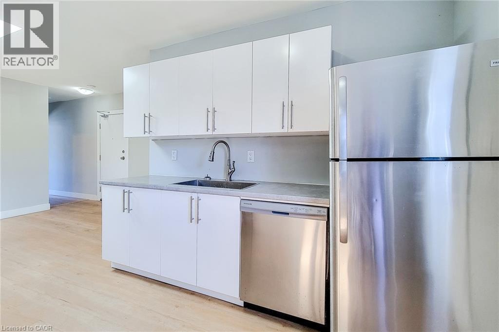 308 Barton Street E Unit# A, Hamilton, ON - Indoor Photo Showing Kitchen With Stainless Steel Kitchen