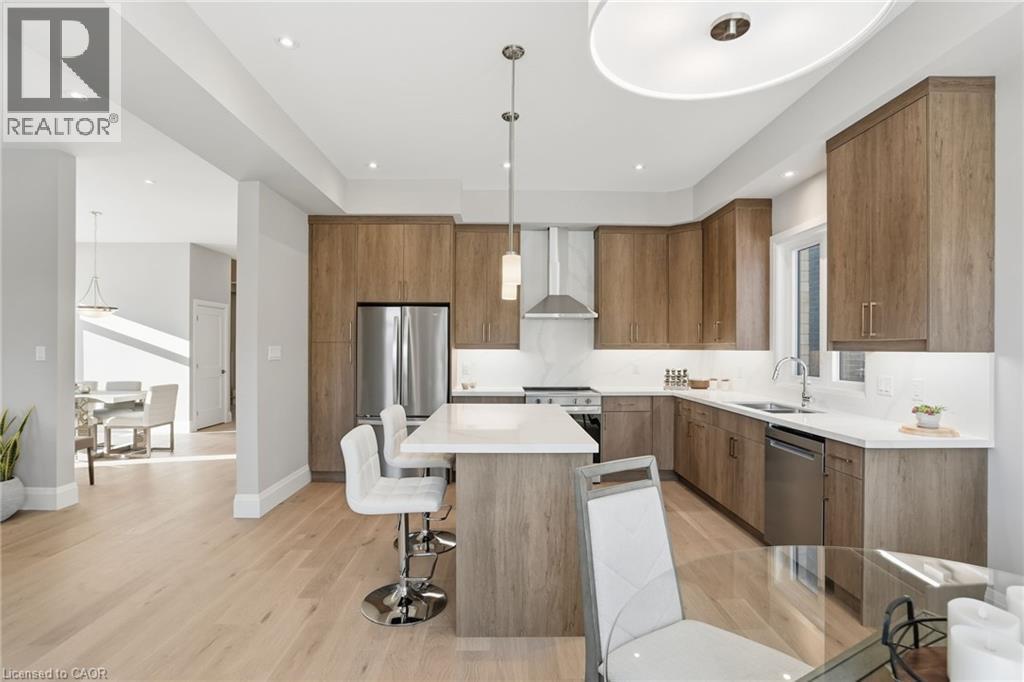 Lot 7 Klein Circle, Ancaster, ON - Indoor Photo Showing Kitchen With Double Sink With Upgraded Kitchen