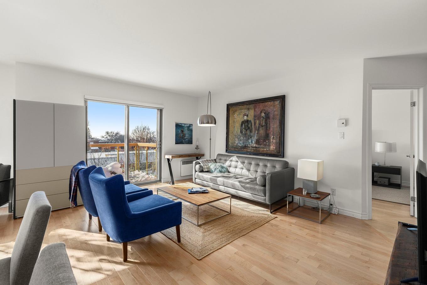 Living room - 405-1085 Av. Pratt, Montréal (Outremont), QC - Indoor Photo Showing Living Room