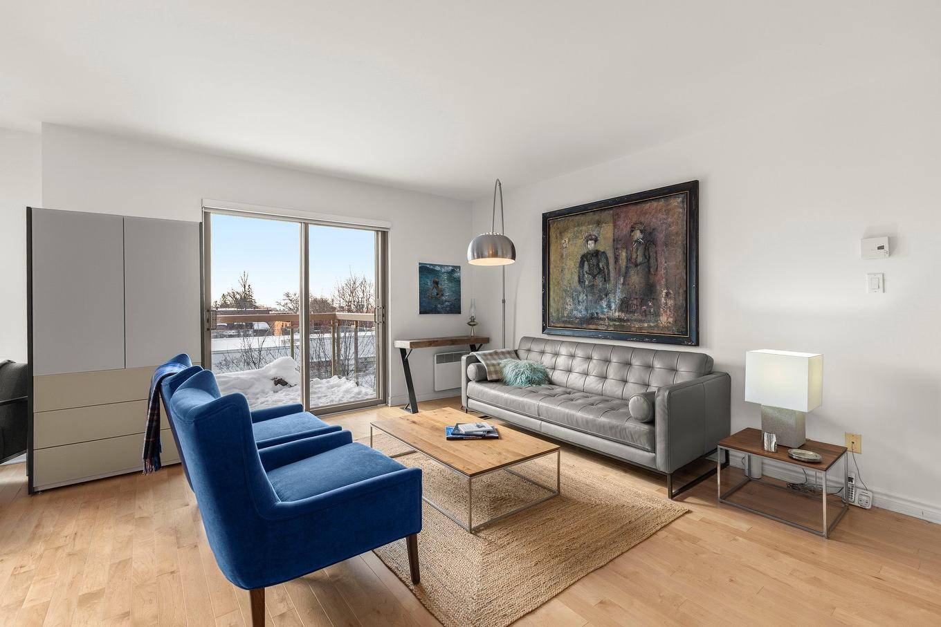 Living room - 405-1085 Av. Pratt, Montréal (Outremont), QC - Indoor Photo Showing Living Room