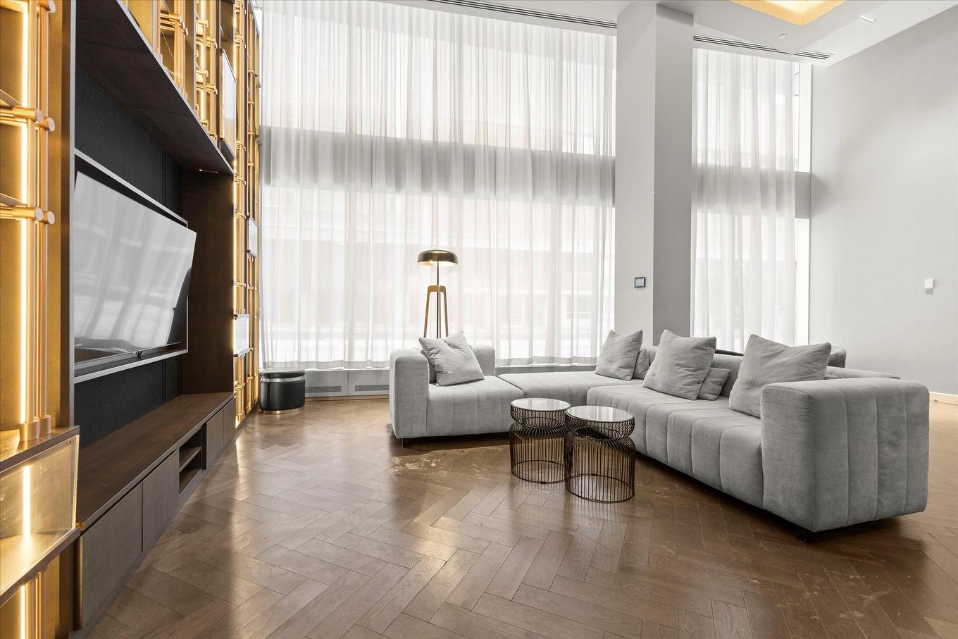 Salle communautaire - 3005-1288 Rue St-Antoine O., Montréal (Ville-Marie), QC - Indoor Photo Showing Living Room