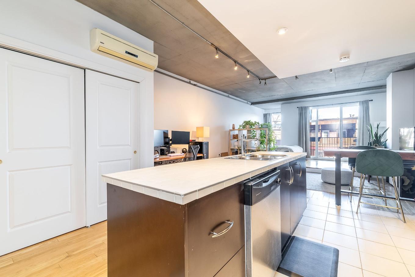 Cuisine - 209-5255 Av. Du Parc, Montréal (Le Plateau-Mont-Royal), QC - Indoor Photo Showing Kitchen With Double Sink