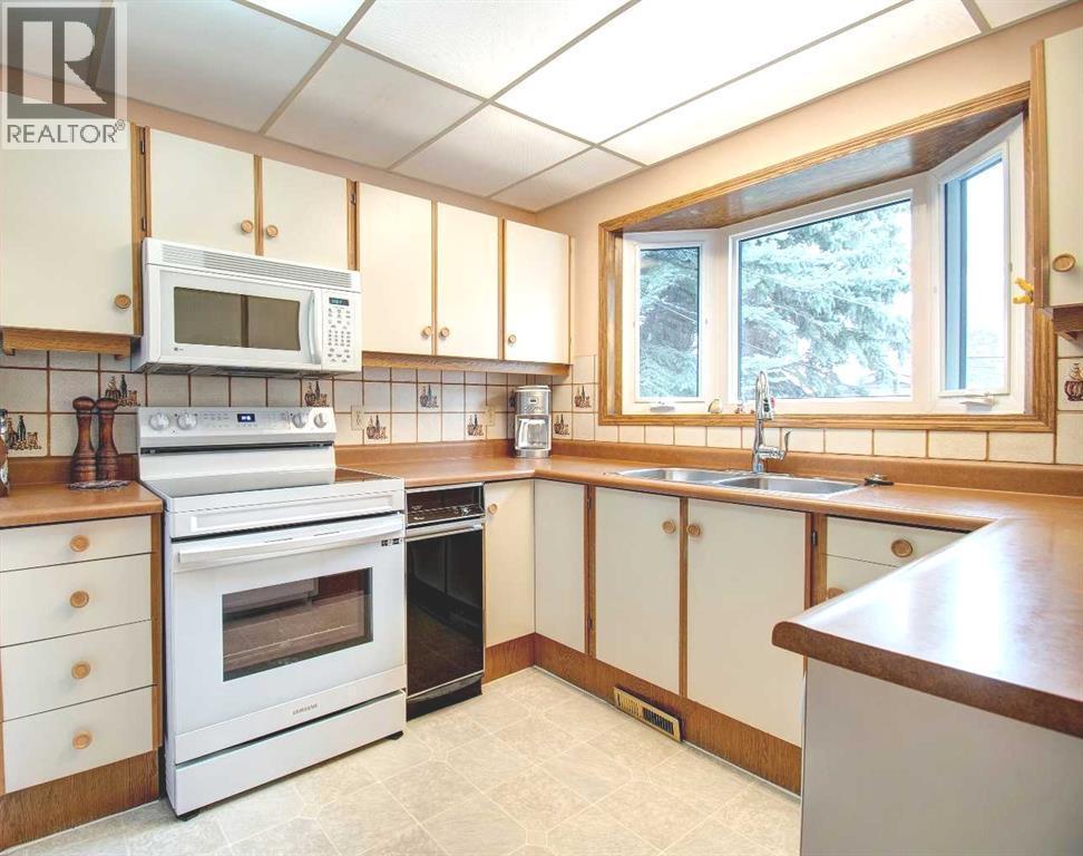 487 Arlington Drive Se, Calgary, AB - Indoor Photo Showing Kitchen With Double Sink