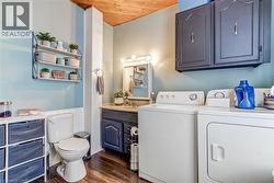 washer and dryer included, new floors -