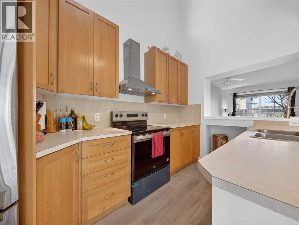 37 Auburn Bay View Se, Calgary, AB - Indoor Photo Showing Kitchen With Double Sink