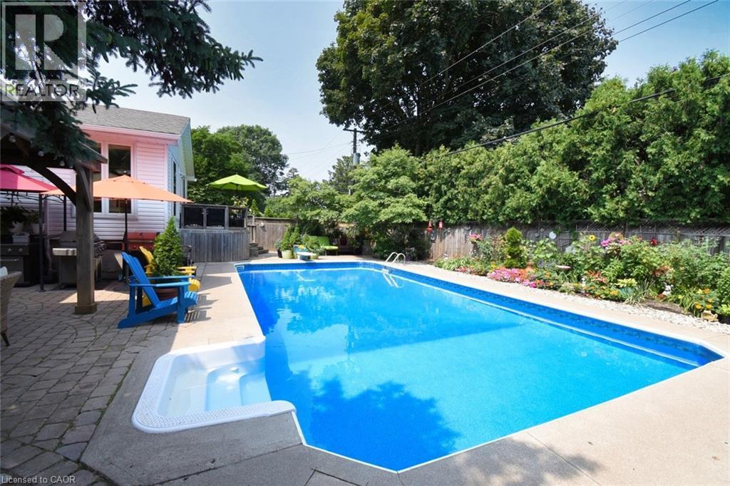 4131 Lorraine Crescent, Burlington, ON - Outdoor With In Ground Pool With Deck Patio Veranda With Backyard