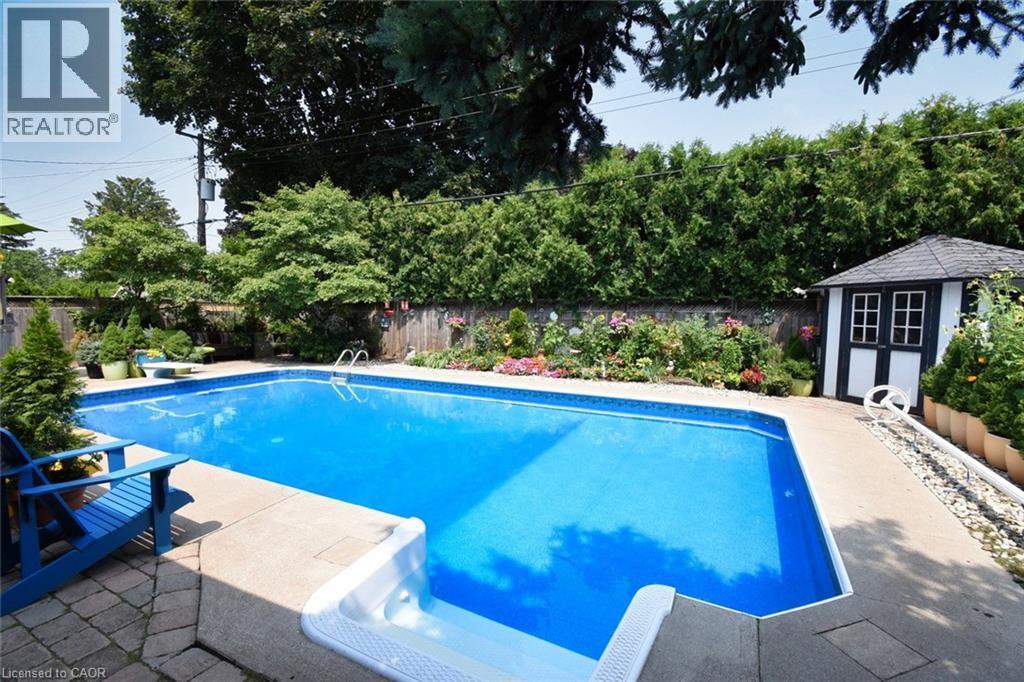 4131 Lorraine Crescent, Burlington, ON - Outdoor With In Ground Pool With Deck Patio Veranda With Backyard