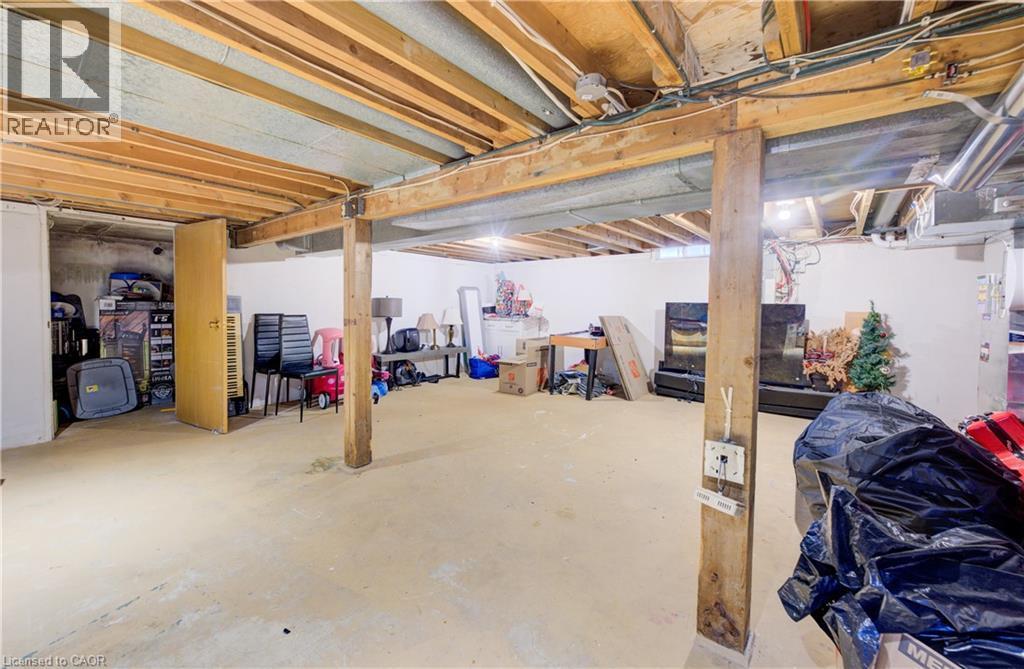 View of unfinished below grade area - 31 Bonfair Court, Kitchener, ON - Indoor Photo Showing Basement