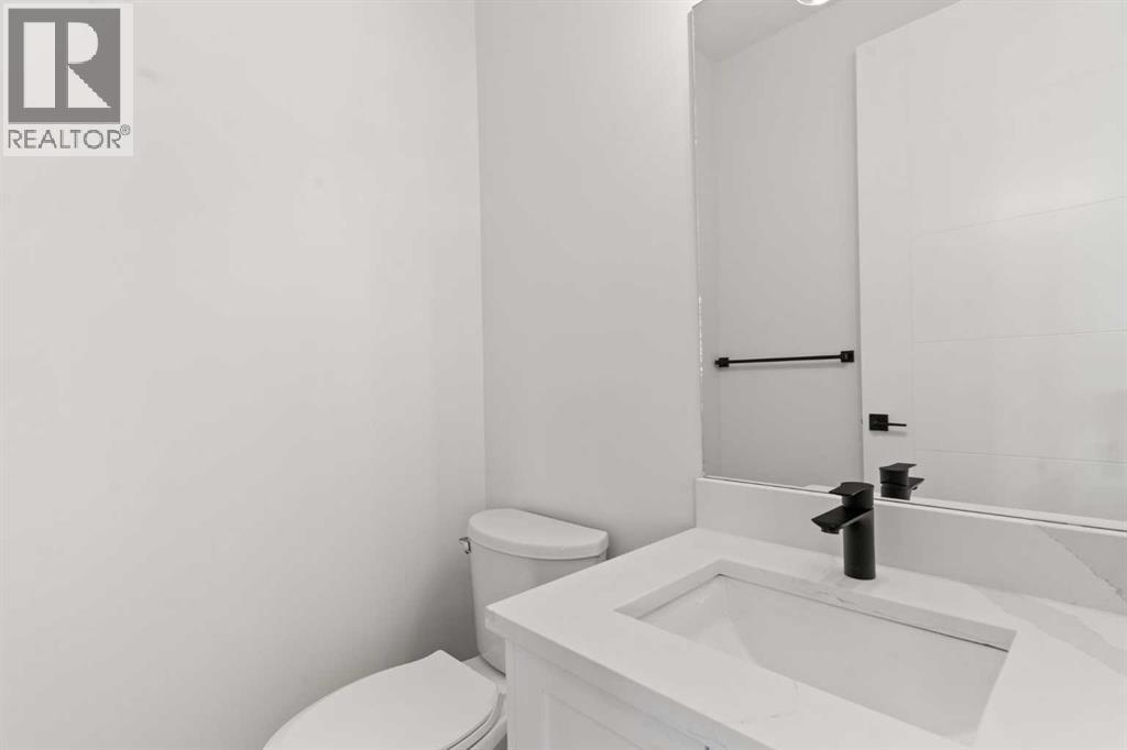 Picture is from a recent build by the builder with similar finishes and will be similar but not an exact match - 53 Heritage Park, Cochrane, AB - Indoor Photo Showing Bathroom