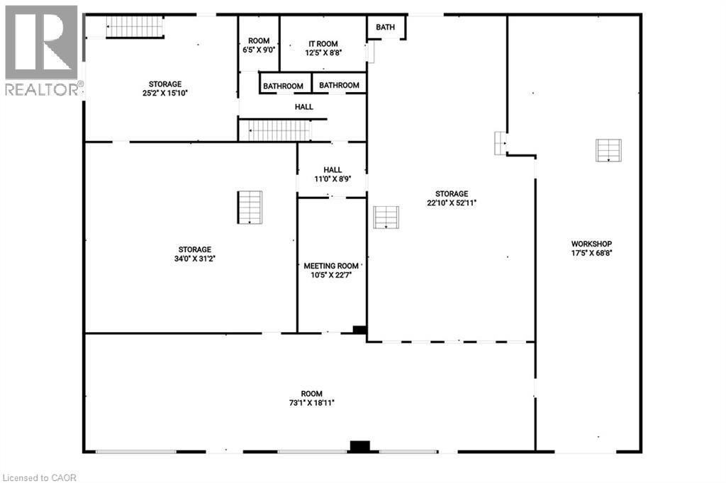 View of floor plan / room layout - 361 Cannon Street E, Hamilton, ON