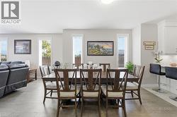 Very spacious dining area. -