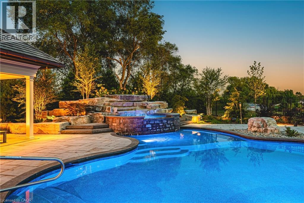 597 Old York Road, Burlington, ON - Outdoor With In Ground Pool With Backyard