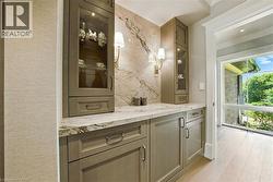 Primary suite niche with bar fridge -