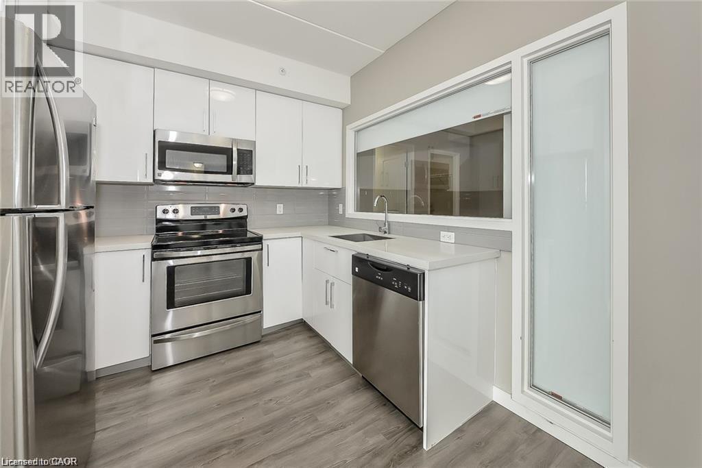 1291 Gordon Street Unit# 223, Guelph, ON - Indoor Photo Showing Kitchen With Stainless Steel Kitchen