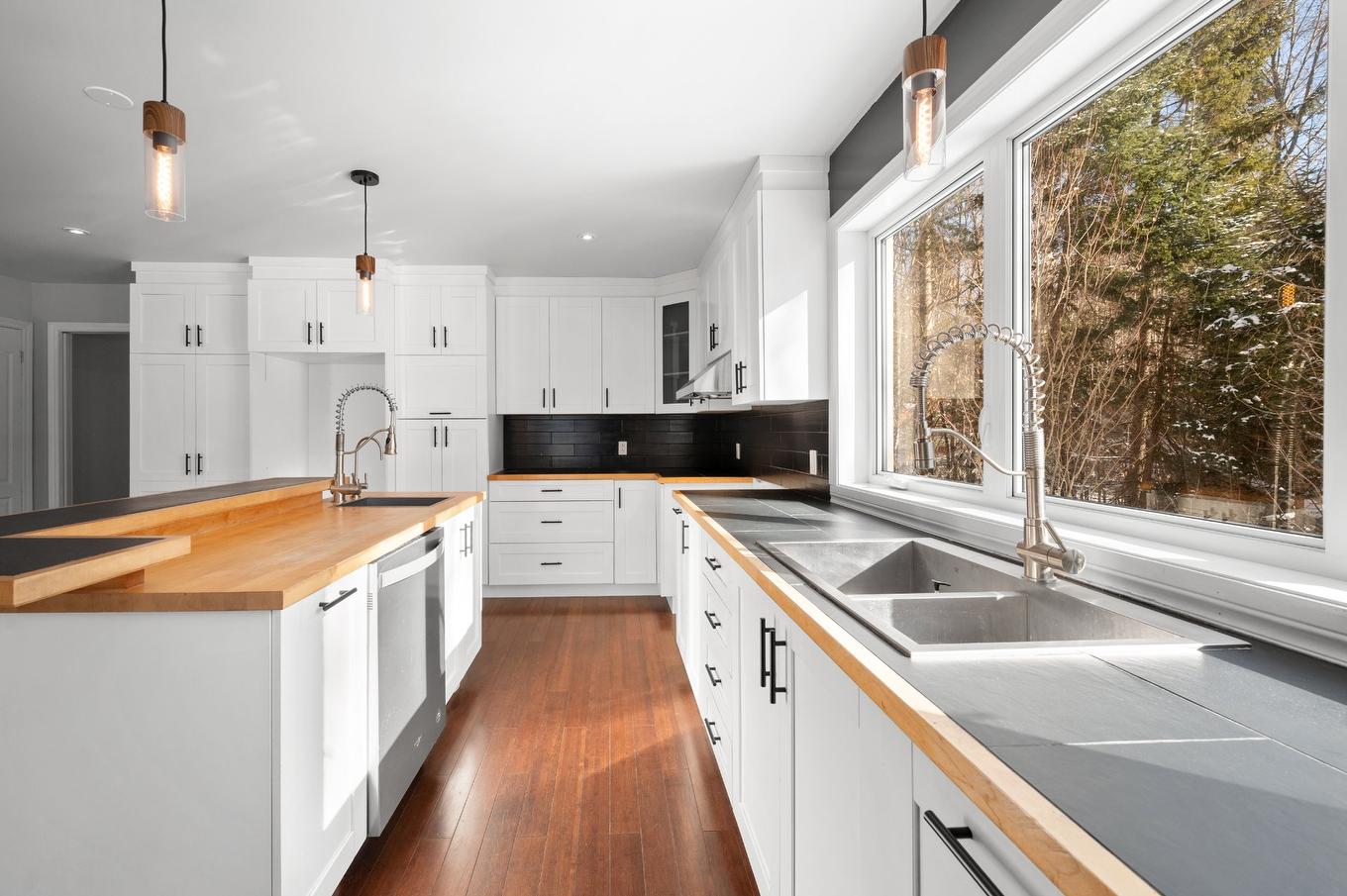 Kitchen - 750 Rue De Plaisance, Sainte-Adèle, QC - Indoor Photo Showing Kitchen With Double Sink
