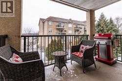 Balcony with a grill -