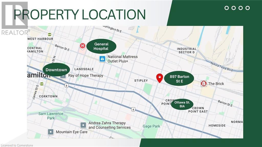 Map of property location - 897 Barton Street E, Hamilton, ON - Other