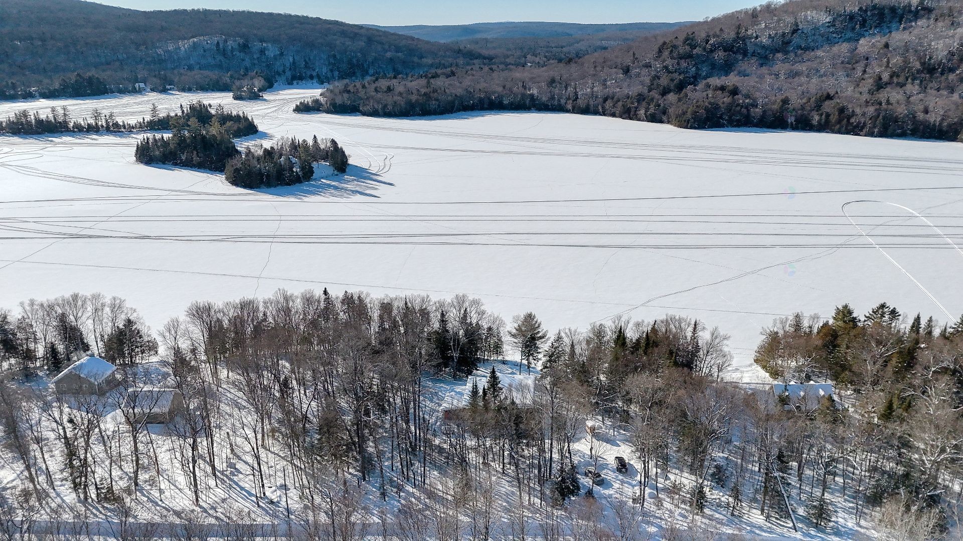 Photo aérienne - 479 Ch. Du Lac-Des-Cornes, Chute-Saint-Philippe, QC - Outdoor With View