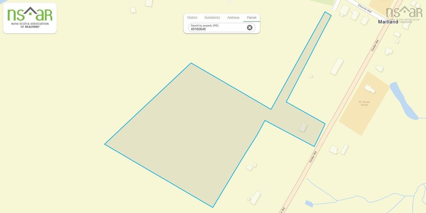 8 Acres Cedar Road, Maitland, NS