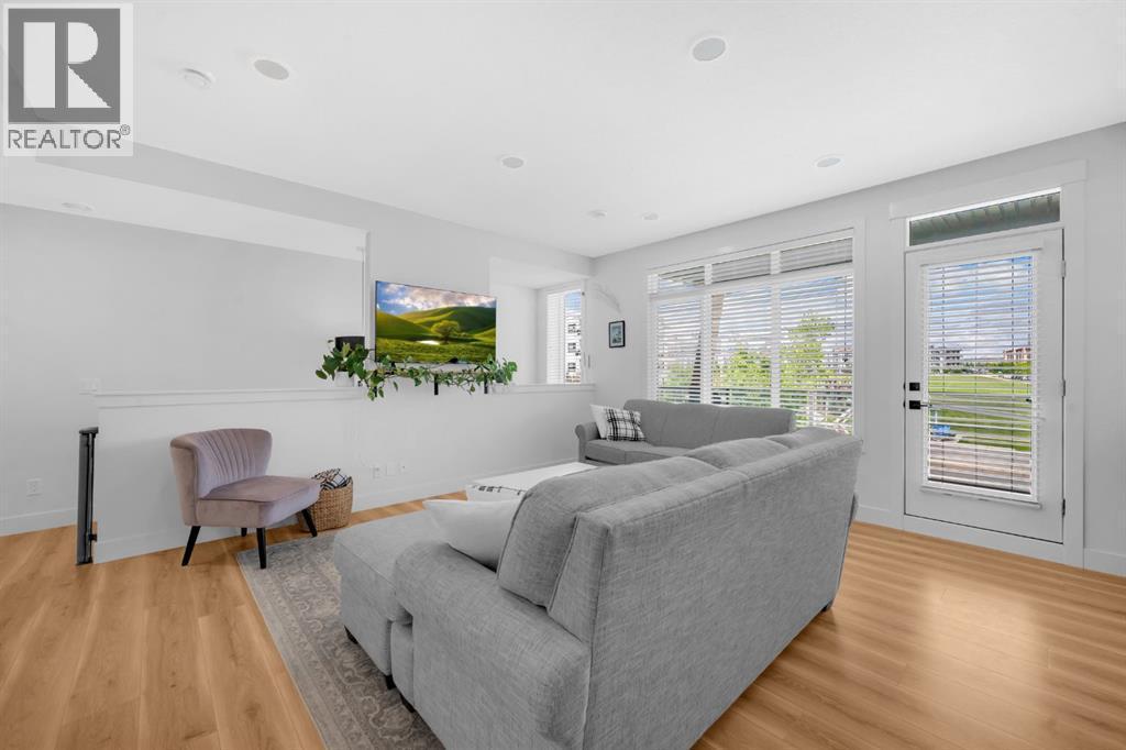 4397 Seton Drive Se, Calgary, AB - Indoor Photo Showing Living Room