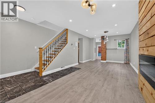 55 Francis Street, Hamilton, ON - Indoor Photo Showing Other Room With Fireplace