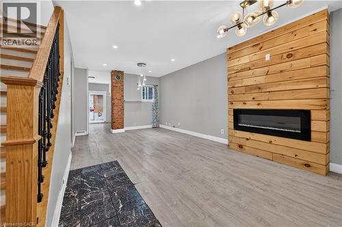 55 Francis Street, Hamilton, ON - Indoor With Fireplace