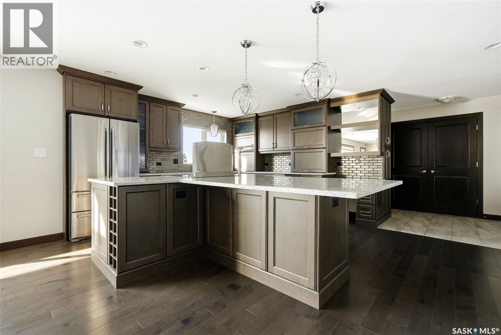 Matt Acreage, Edenwold, SK - Indoor Photo Showing Kitchen With Upgraded Kitchen