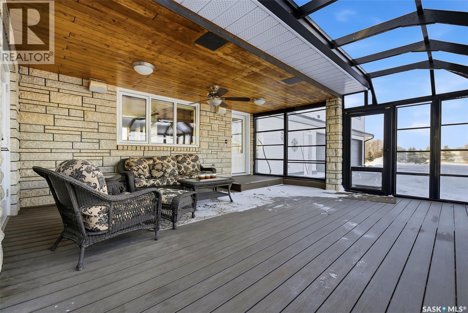 Matt Acreage, Edenwold, SK - Outdoor With Deck Patio Veranda With Exterior