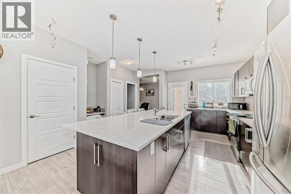 57 Cornerstone Manor N, Calgary, AB - Indoor Photo Showing Kitchen With Upgraded Kitchen