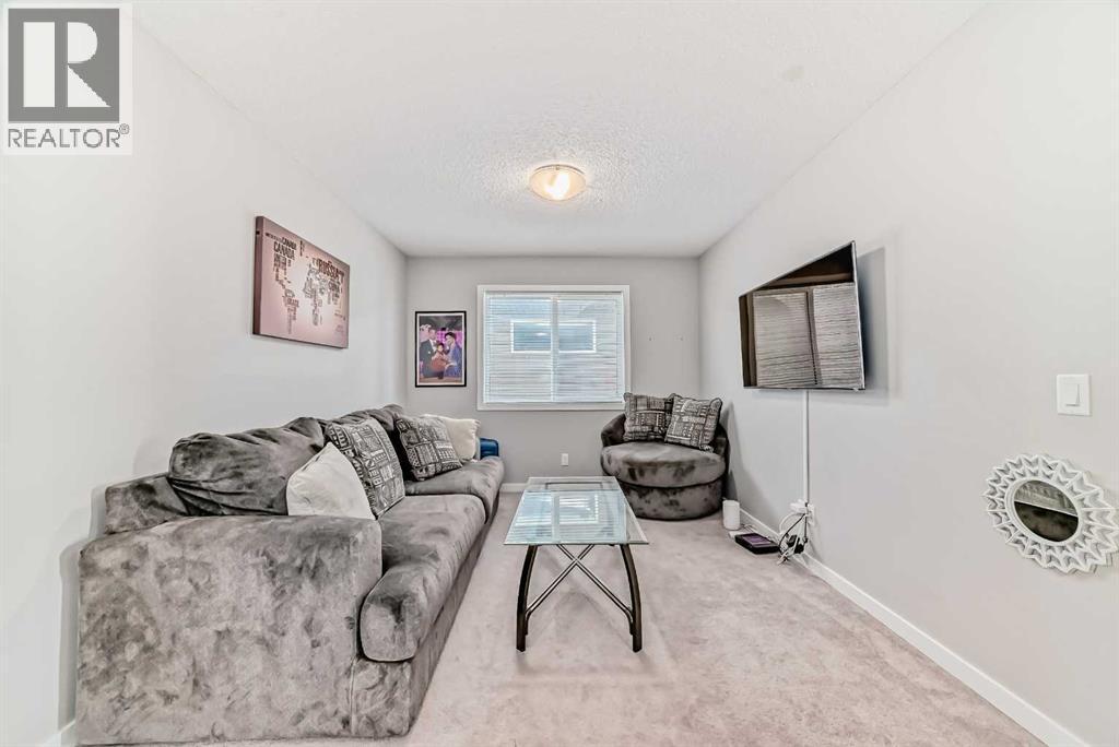 57 Cornerstone Manor N, Calgary, AB - Indoor Photo Showing Living Room