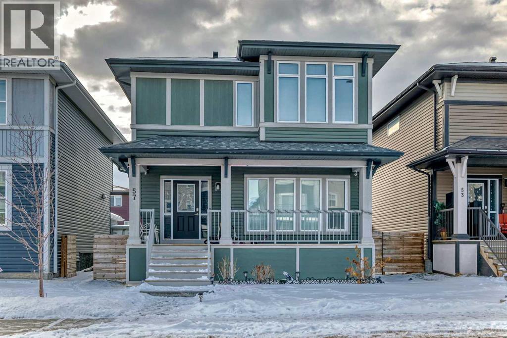 57 Cornerstone Manor Ne, Calgary, AB - Outdoor With Deck Patio Veranda With Facade