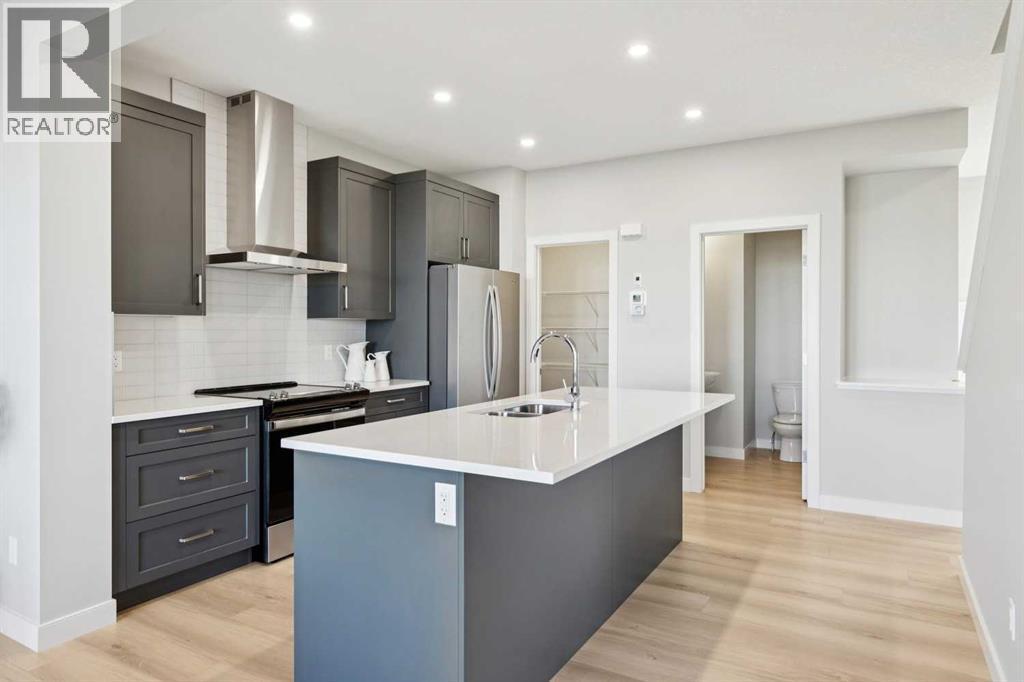 438 South Shore Drive, Chestermere, AB - Indoor Photo Showing Kitchen With Upgraded Kitchen