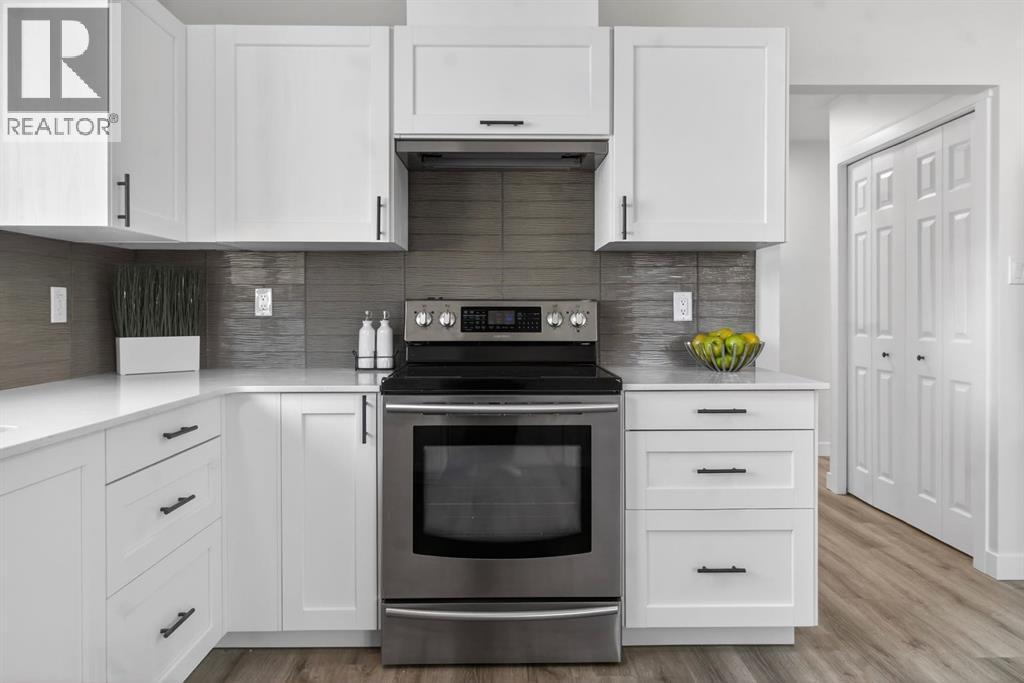 203 Lynnover Place Se, Calgary, AB - Indoor Photo Showing Kitchen With Upgraded Kitchen