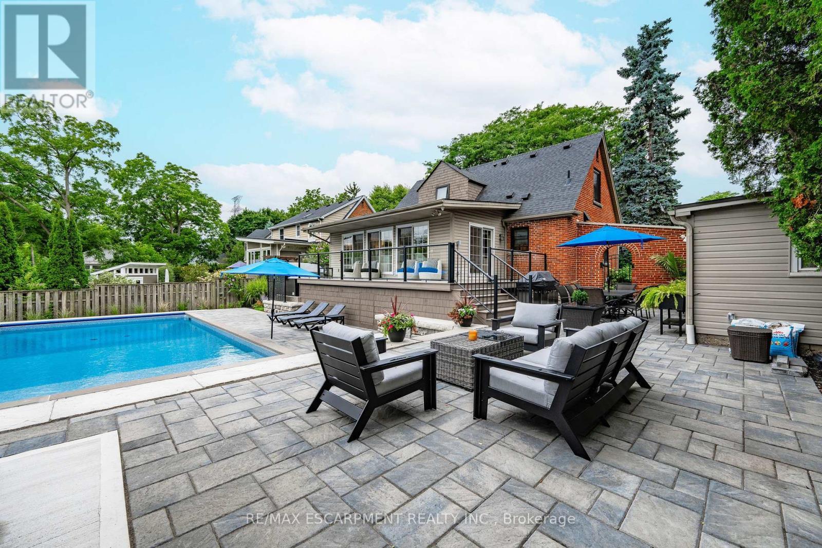 1390 Halifax Place, Burlington, ON - Outdoor With In Ground Pool With Deck Patio Veranda