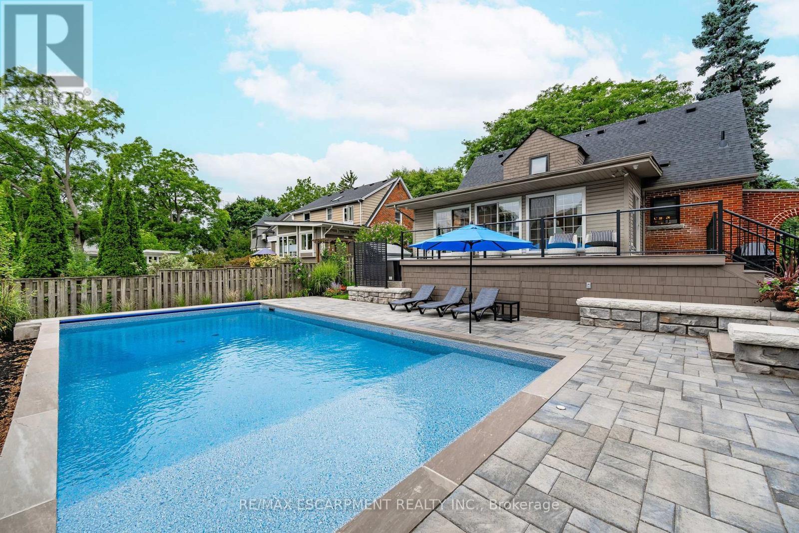 1390 Halifax Place, Burlington, ON - Outdoor With In Ground Pool With Deck Patio Veranda